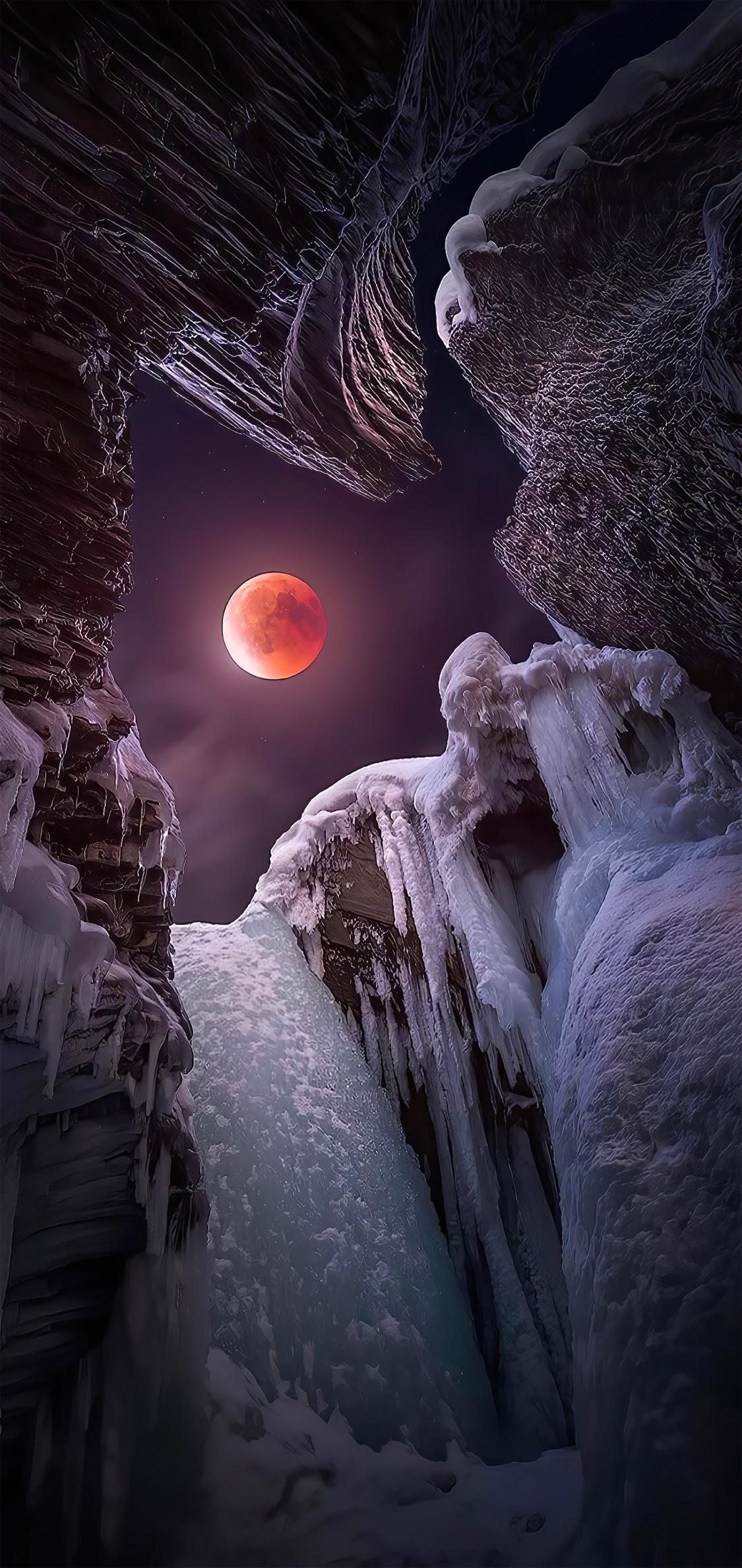 1125x2376 Unreal fantasy landscape wallpaper for iPhone