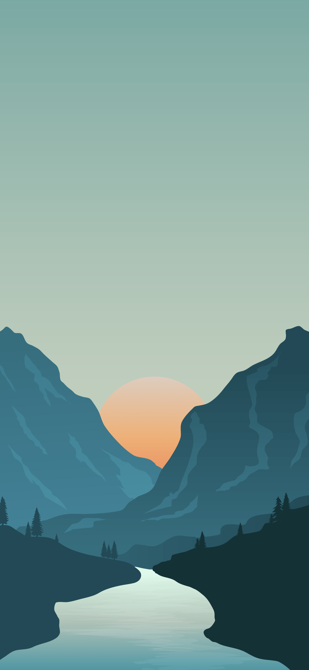 1205x2609 Beautiful landscape wallpaper for phone