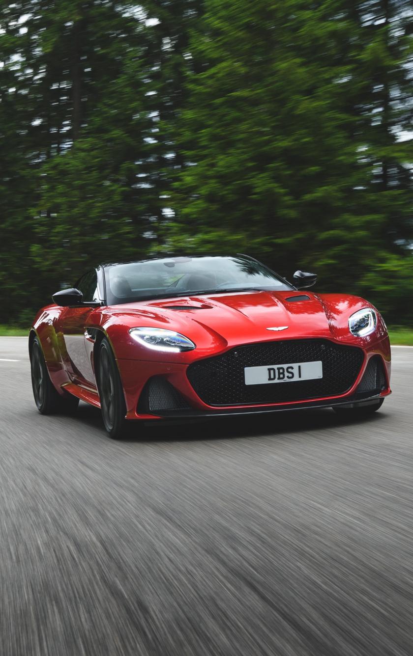 840x1336 Download red, sports car, aston martin dbs superleggera 840x1336 wallpaper, iphone iphone 5s, iphone 5c, ipod touch, 840x1336 HD image, background, 16372