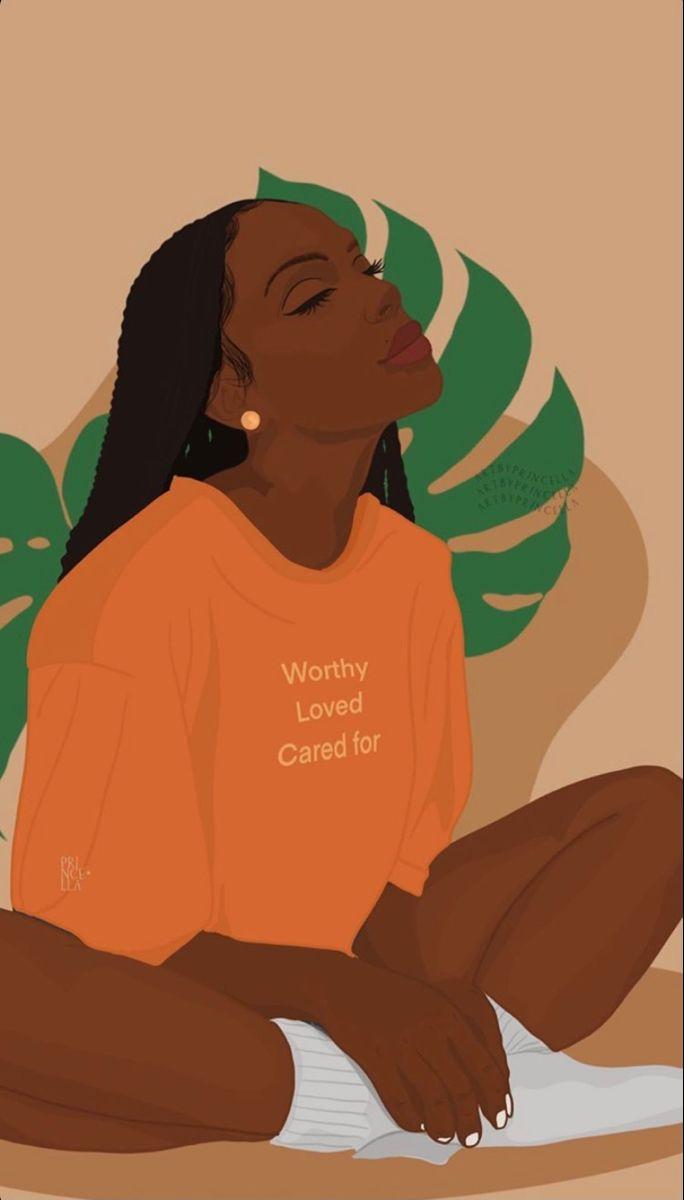 684x1200 Black girl illustration. Black love art, Black girl art, Black art painting