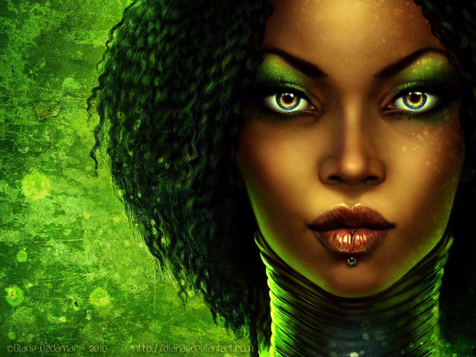 1600x1200 African Women Art. Africanwoman. Black women art, Natural hair art, African paintings