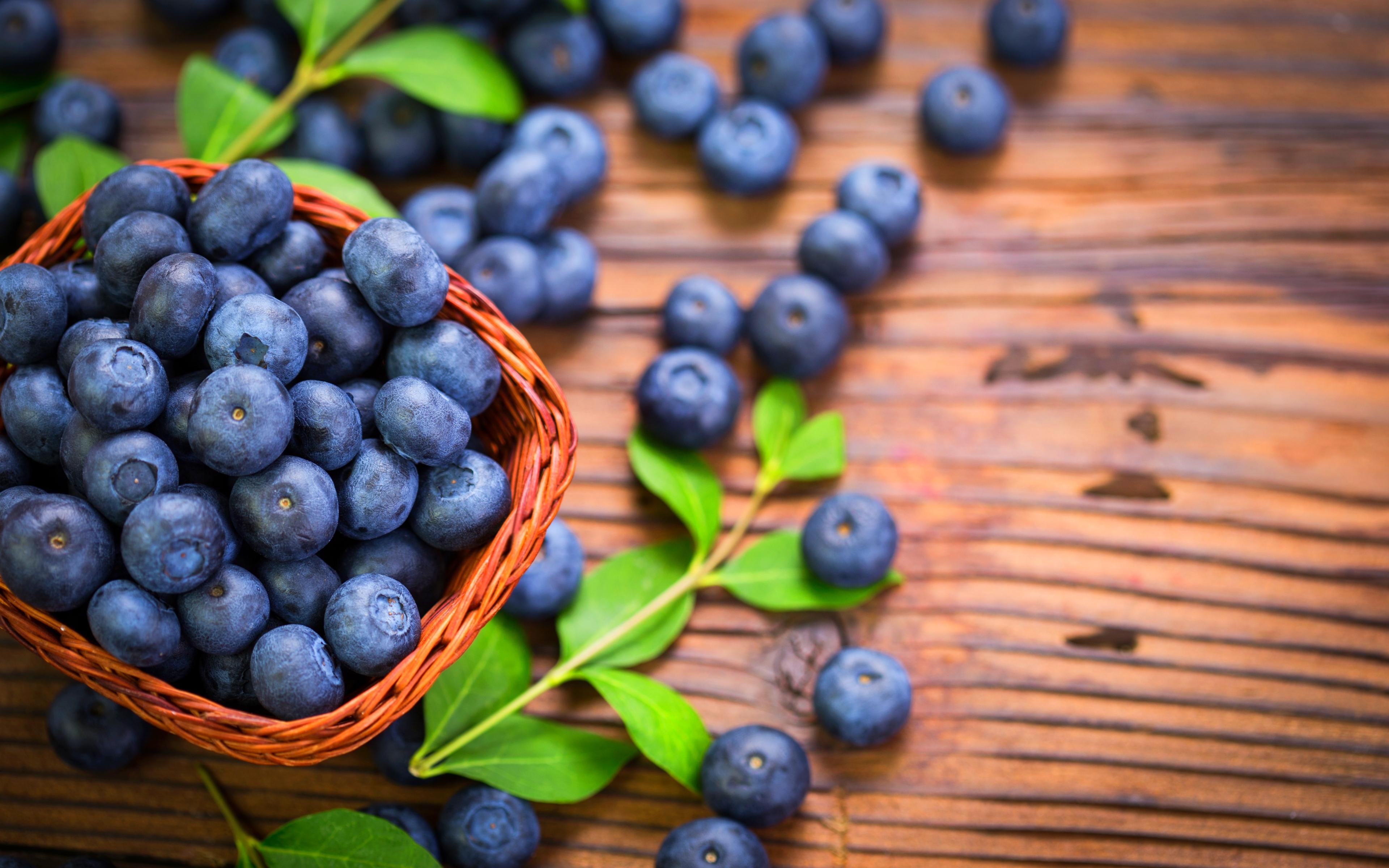 3840x2400 Download Wallpaper 4k, Blueberries, Close Up, Fresh Fruits, Berries, Basket Of Berries, Fruits For Desktop With Resolution 3840x2400. High Quality HD Picture Wallpaper