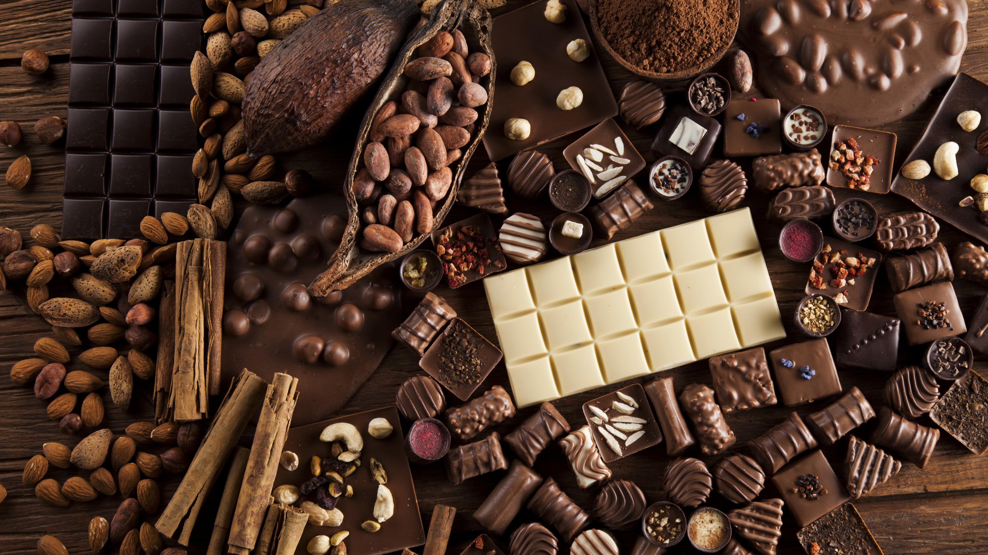 3840x2160 Wallpaper / chocolate, cocoa, delicious, 4K free download