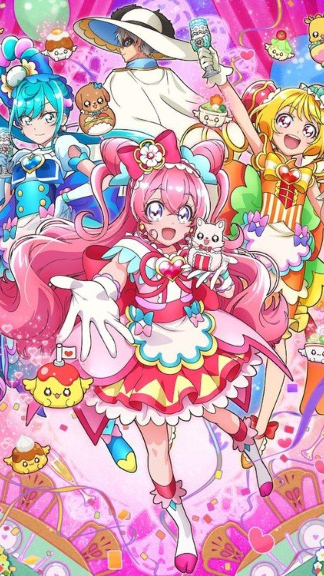 1080x1920 Delicious Party♡Precure Wallpaper Delicious Party Precure Background Download