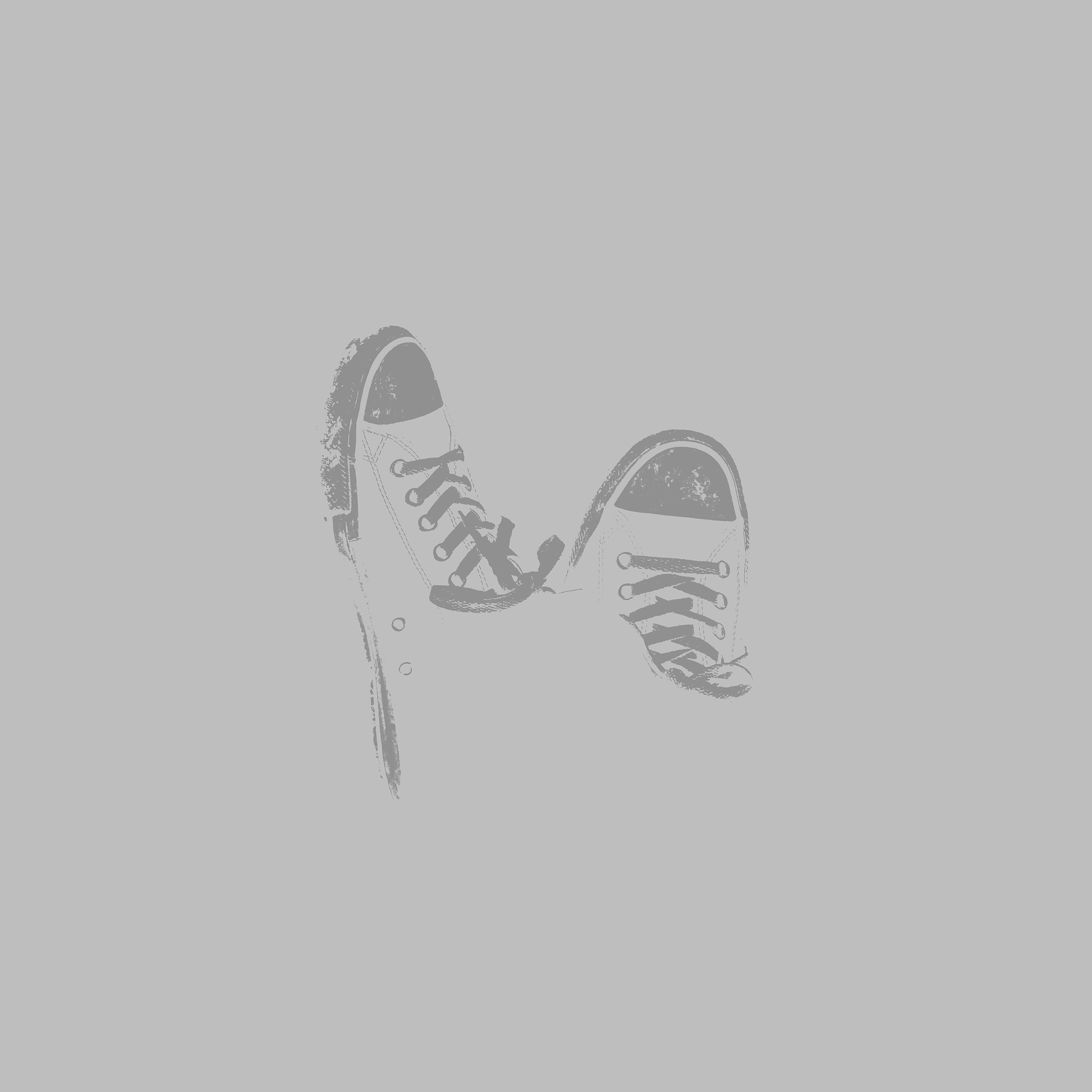2732x2732 Converse Street Shoe White Minimal Dark Wallpaper