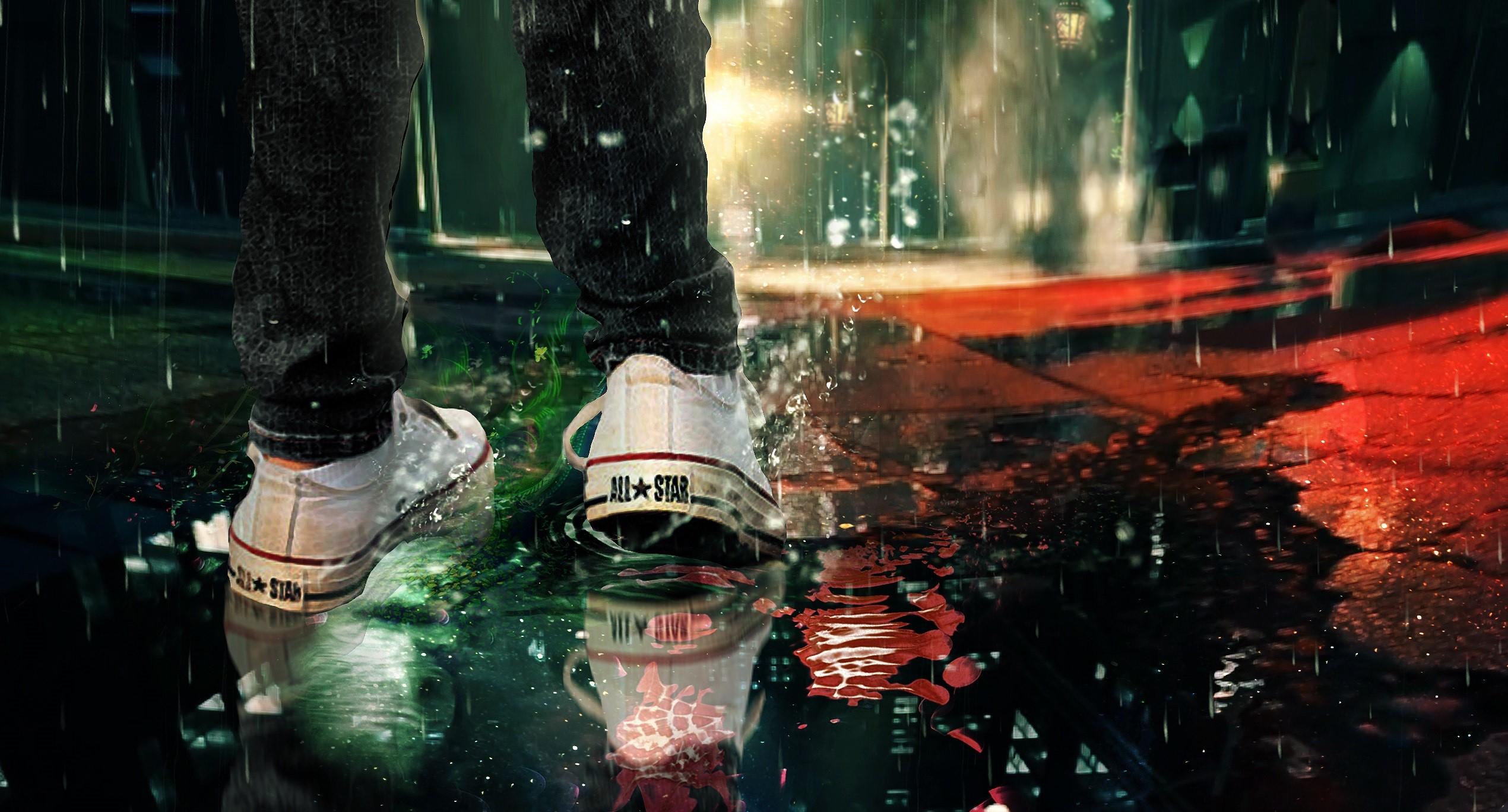 2540x1368 Wallpaper / digital art, drawing, Converse free download