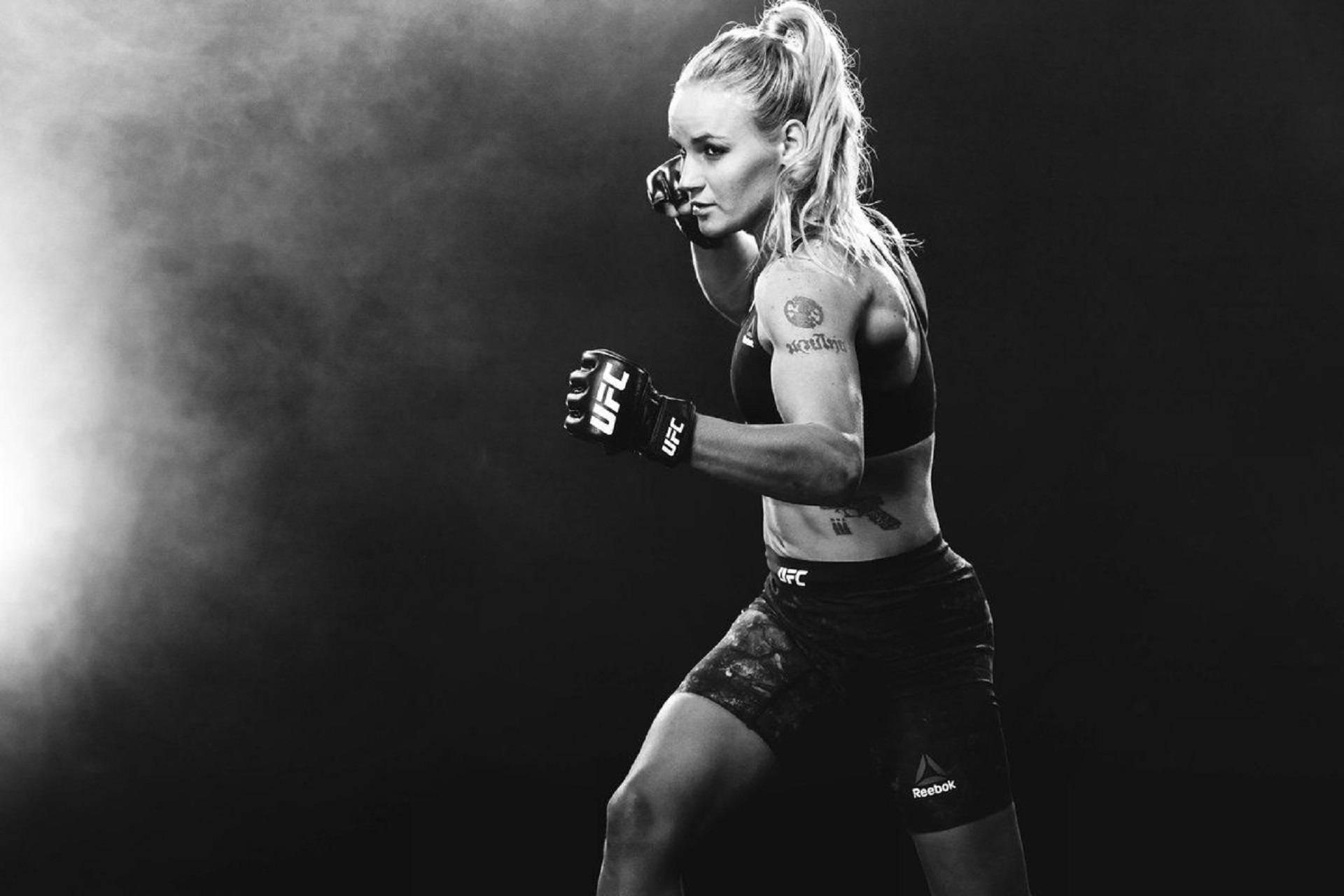 1920x1280 Download Valentina Shevchenko Ufc Fighter Monochrome Wallpaper