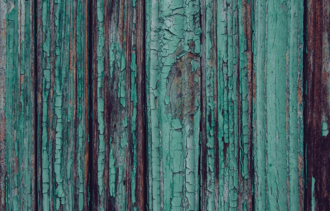 1332x850 Wallpaper old, cracked, tree, Board, paint, texture, wood, turquoise, wooden, texture image for desktop, section текстуры