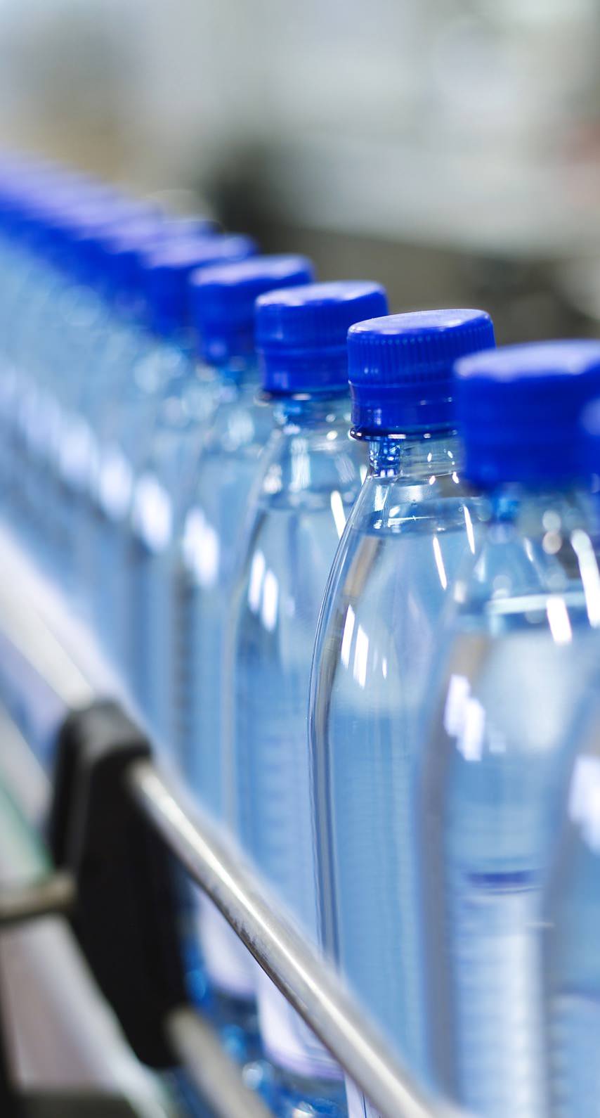 854x1590 Water blue factory PET bottles. wallpaper.sc iPhone6s