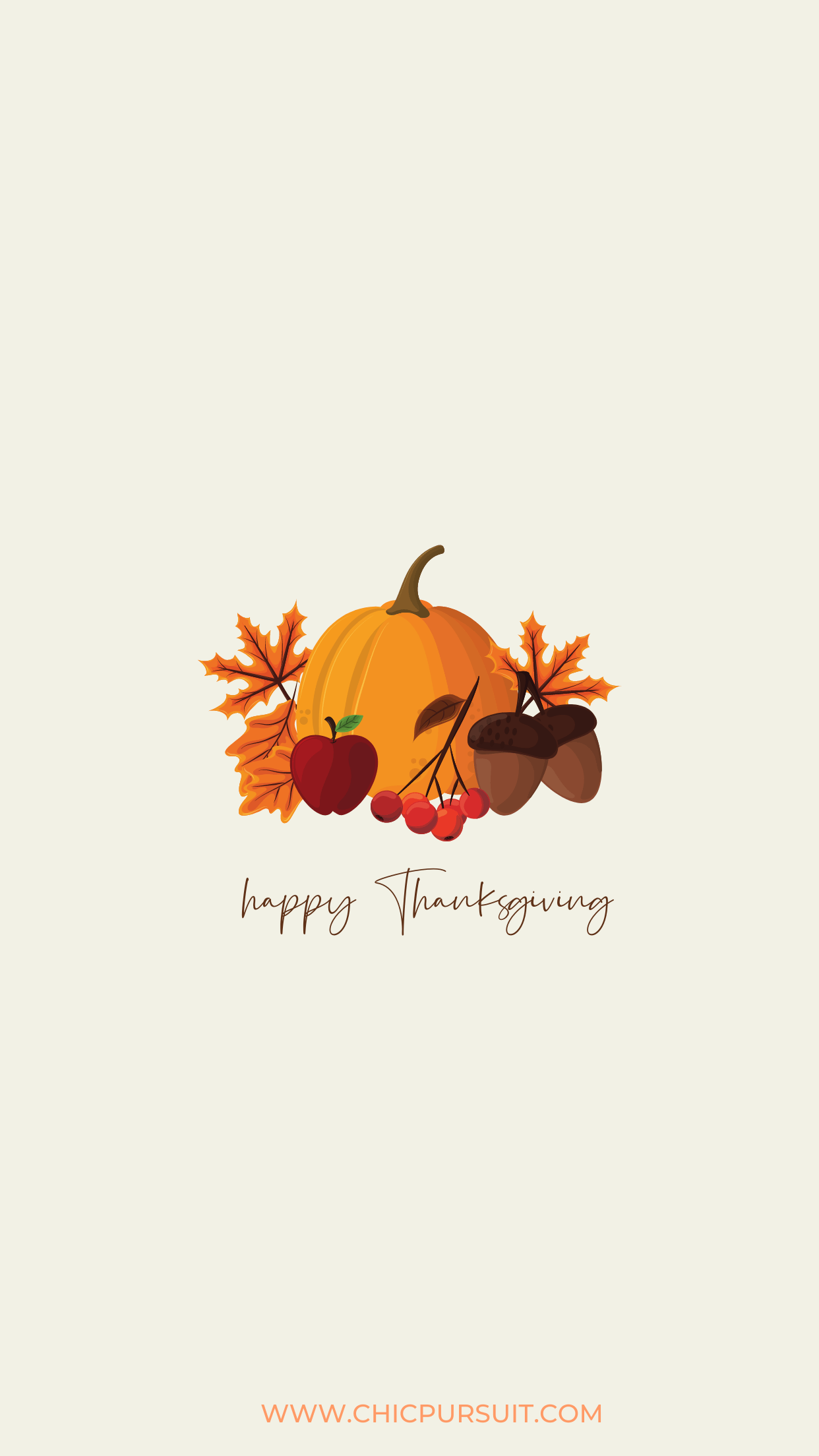 1242x2208 Cute Thanksgiving Wallpaper For iPhone (Free Download)