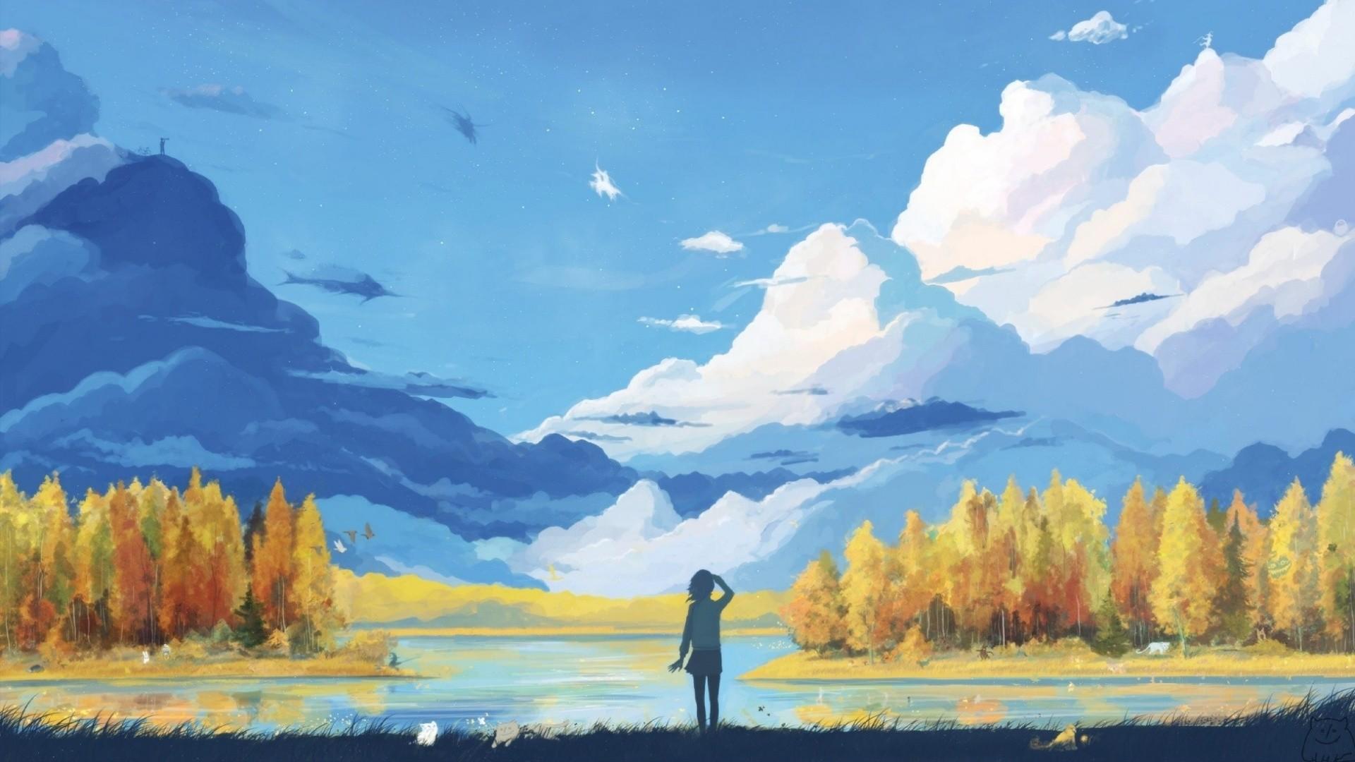 1920x1080 Anime Landscape Wallpaper