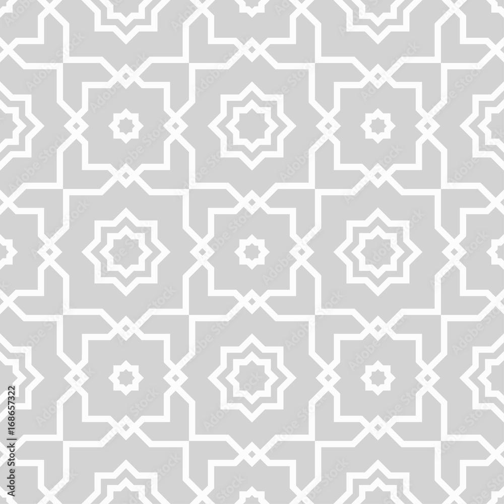 1000x1000 Geometric pattern for wallpaper. Light gray seamless background Stock Vector