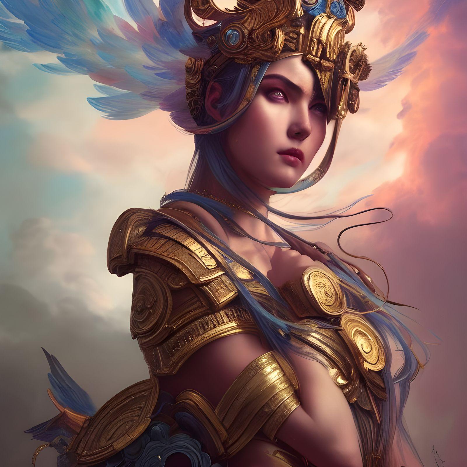 1600x1600 Athena, goddess of War Generated Artwork