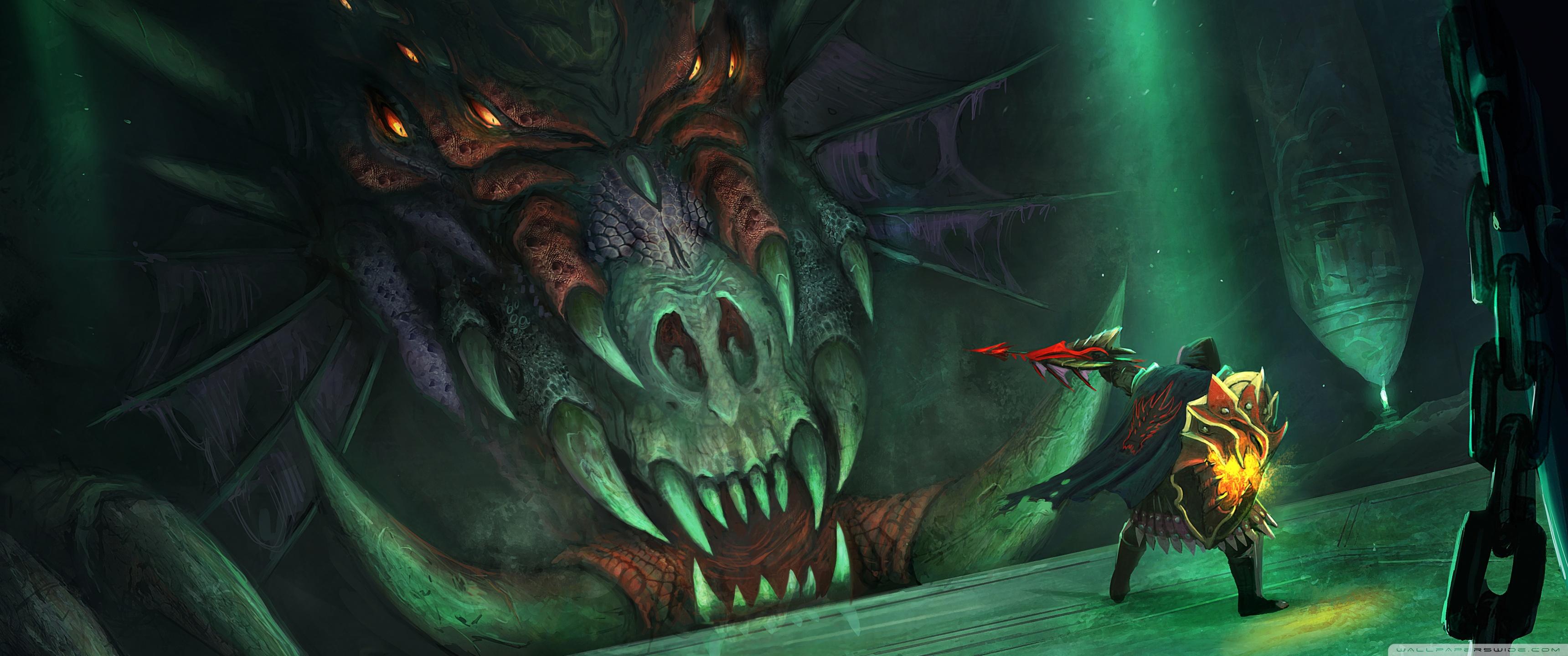 3440x1440 RuneScape Black Queen Dragon Ultra HD Desktop Background Wallpaper for 4K UHD TV : Widescreen & UltraWide Desktop & Laptop : Multi Display, Dual Monitor : Tablet