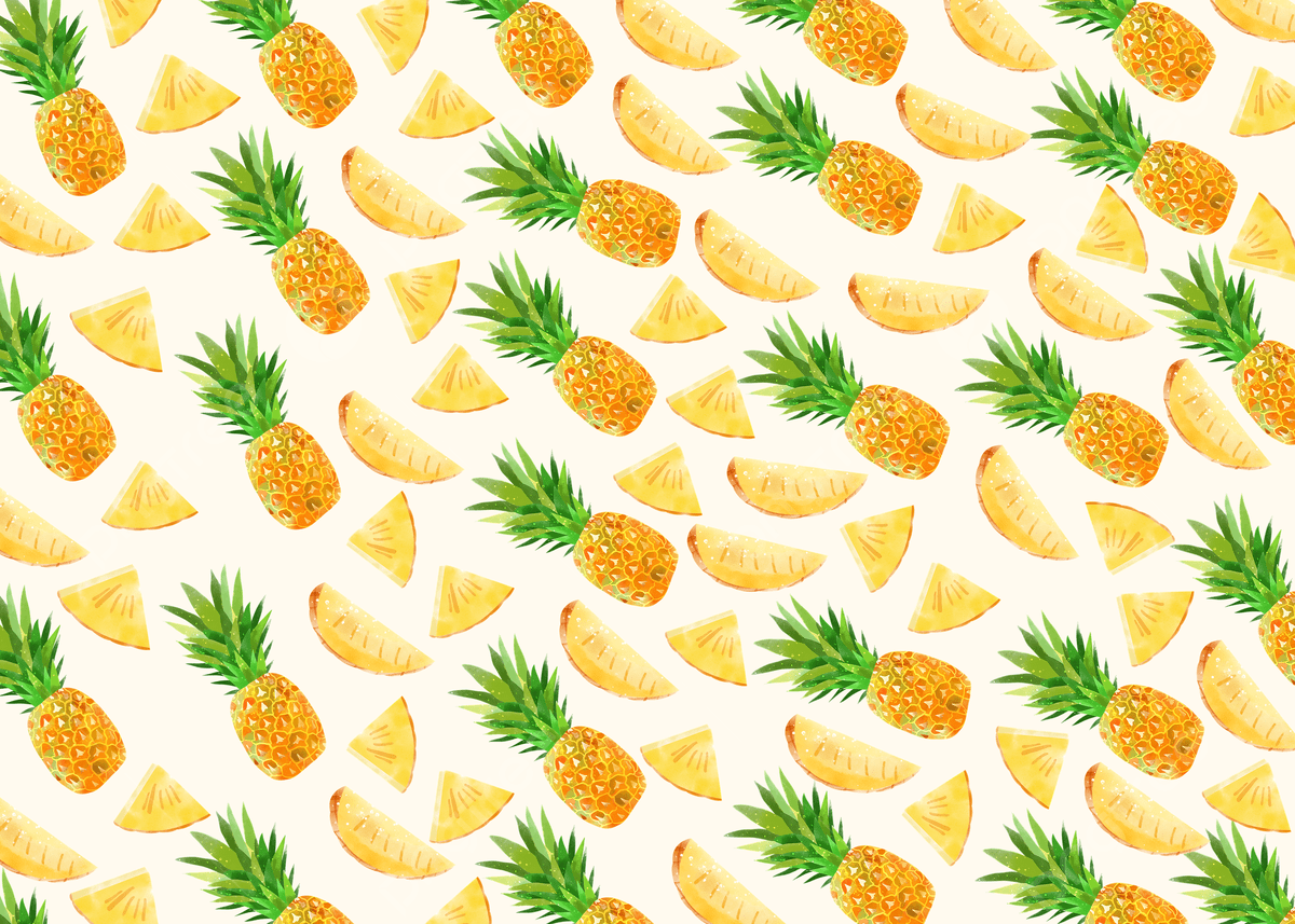 1200x857 Watercolor Pineapple Yellow Minimalist Background, Watercolor, Pineapple, Simple Background Image for Free Download