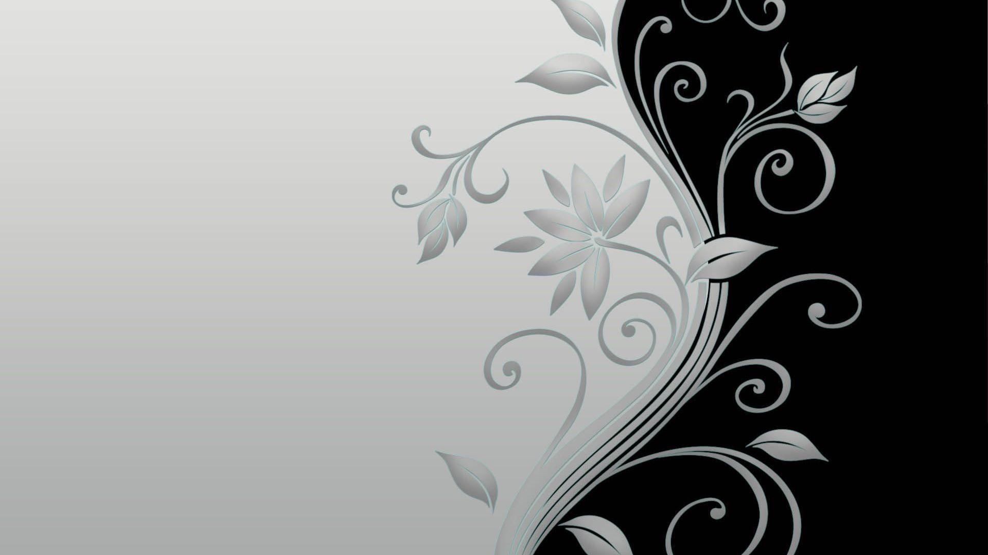 Black and White Abstract Floral Wallpapers Top Free Black and White