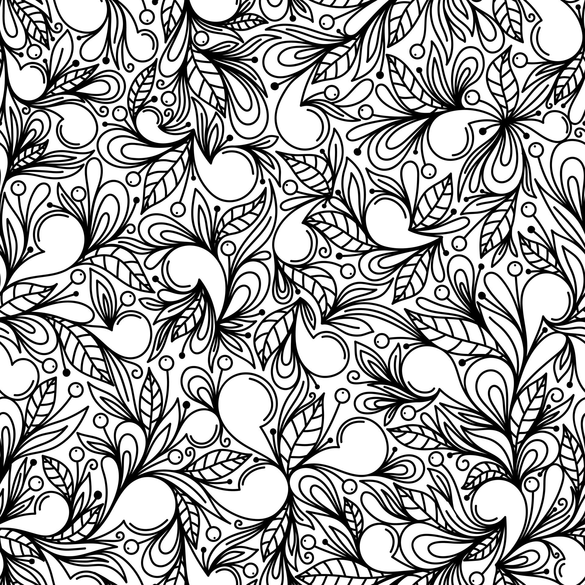 Black and White Abstract Floral Wallpapers - Top Free Black and White ...