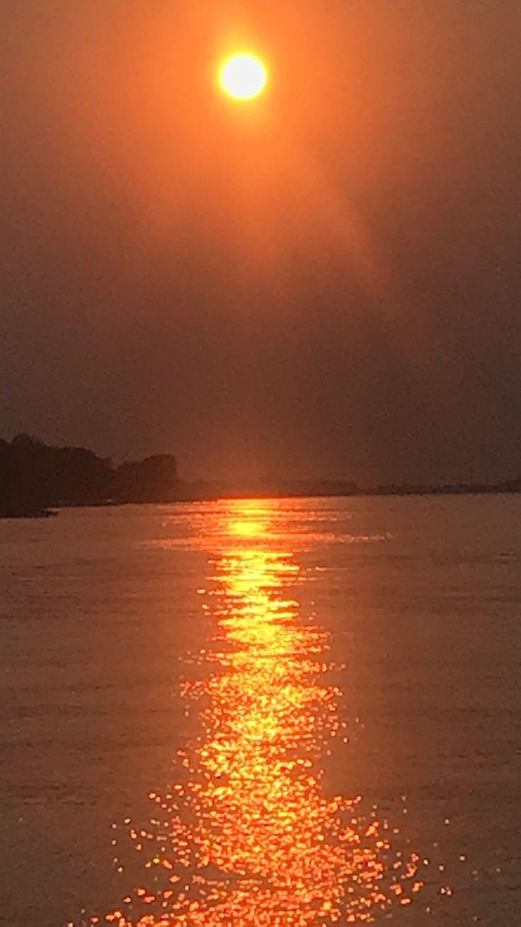 736x1309 sun reflected on water. Sunrise sunset, Cute wallpaper, Sunset