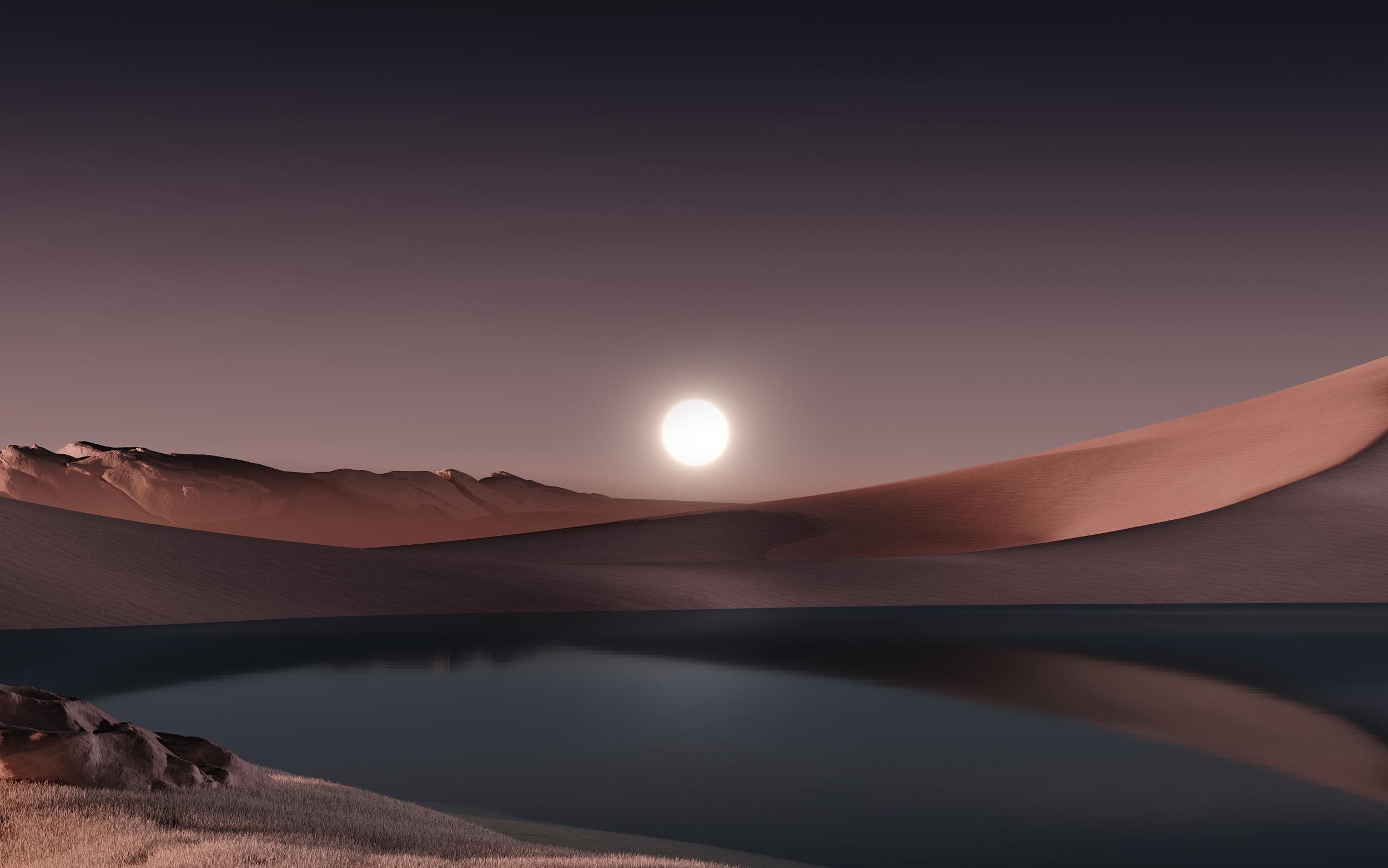2500x1563 Unreleased Sunrise theme official wallpaper and original wallpaper with a larger image field than those included in Windows 11