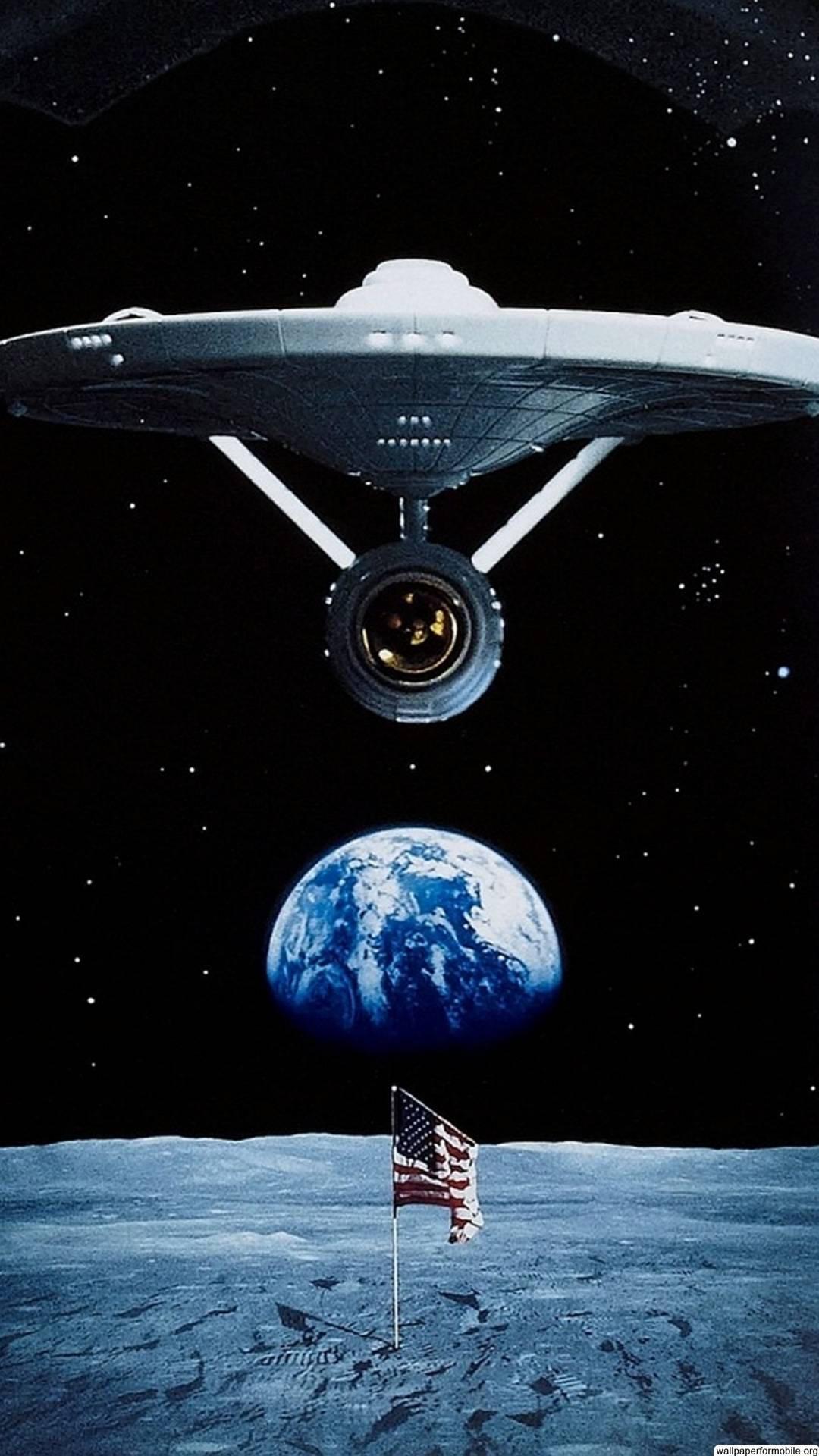 1080x1920 Download Star Trek iPhone Usa Flag Wallpaper