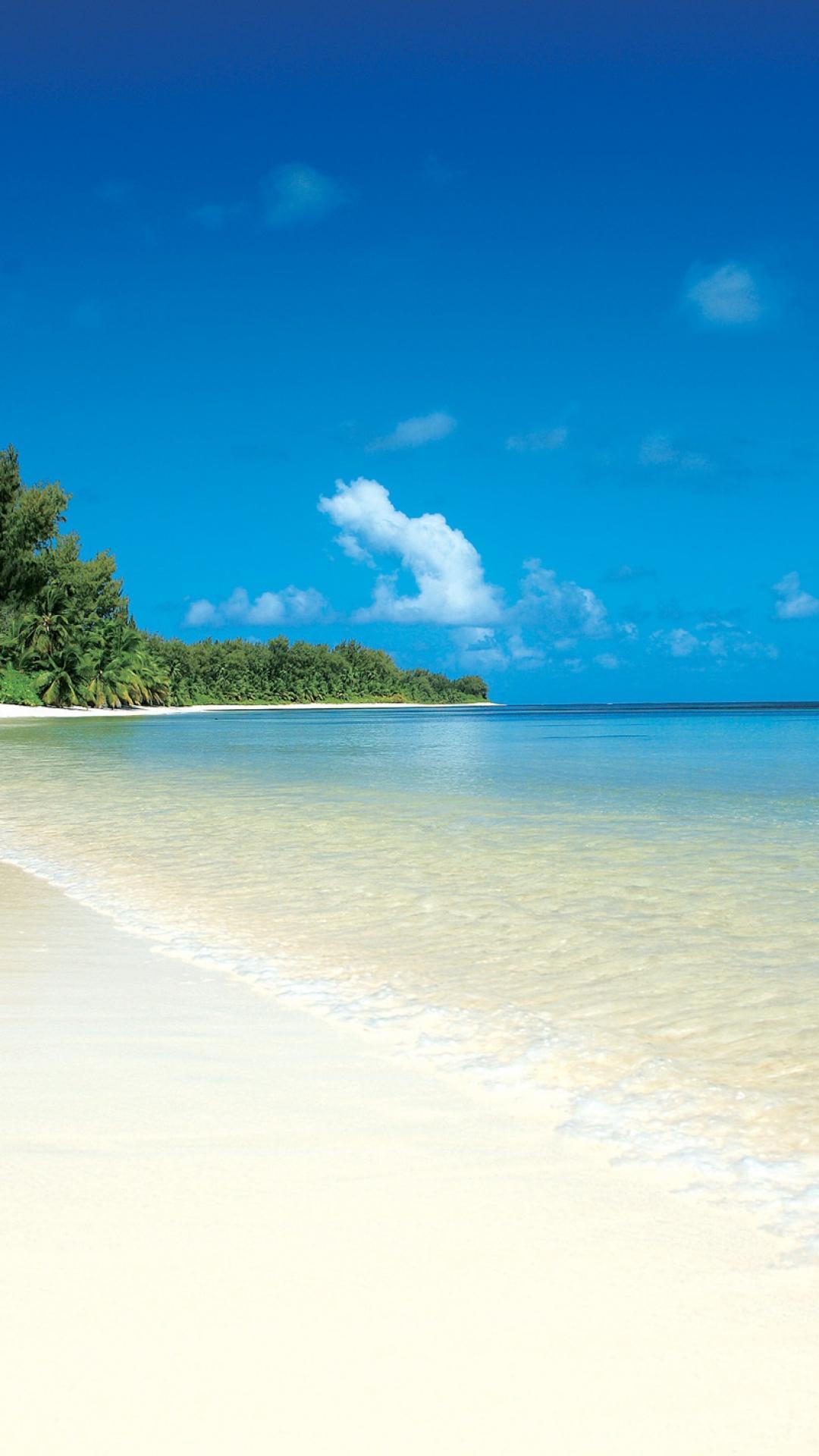 1080x1920 White sand beachK wallpaper, free and easy to download
