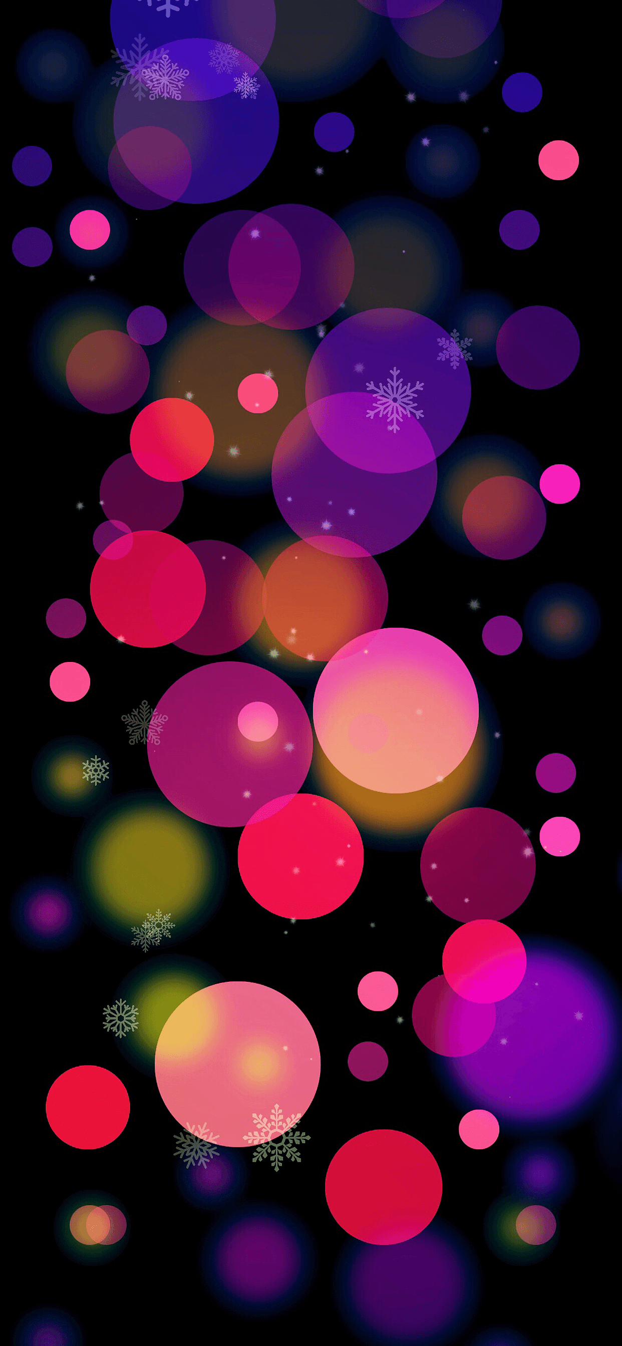 1242x2688 Snowy winter Christmas wallpaper for iPhone