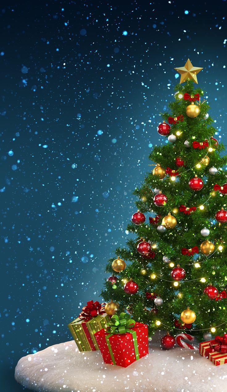 736x1271 Christmas Tree iPhone Wallpaper