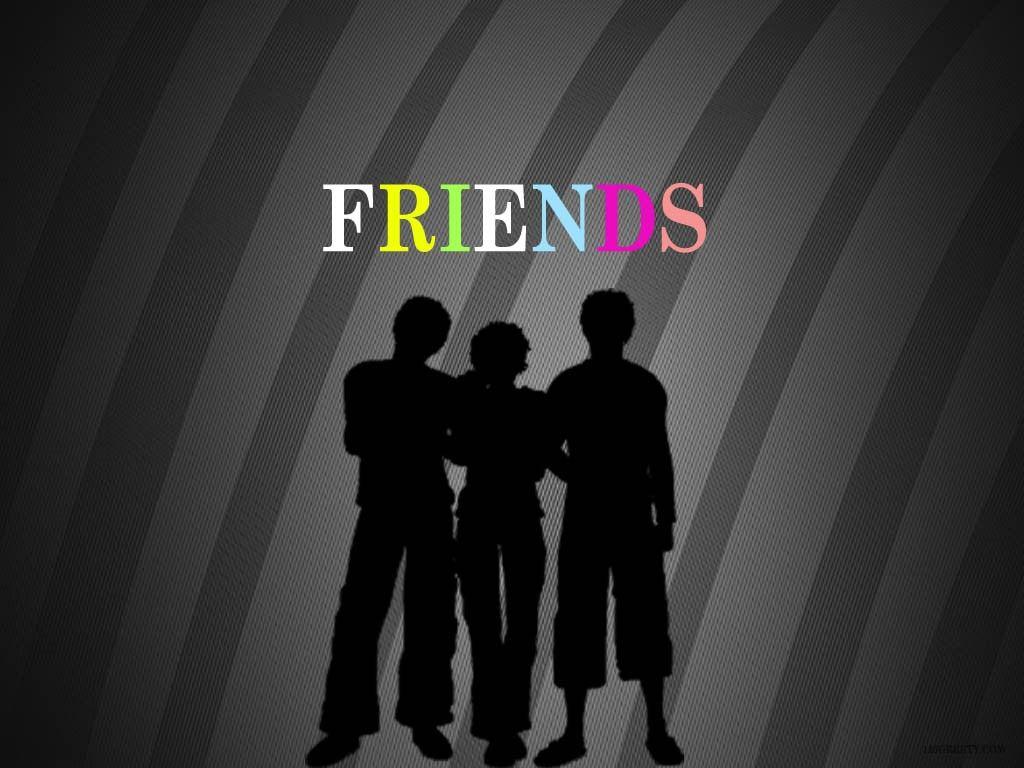 1024x768 Friends Support Wallpaper
