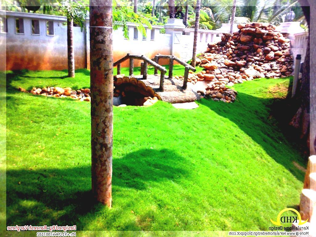 1024x768 Related Wallpaper For Kerala Home Garden Designs The House Landscape