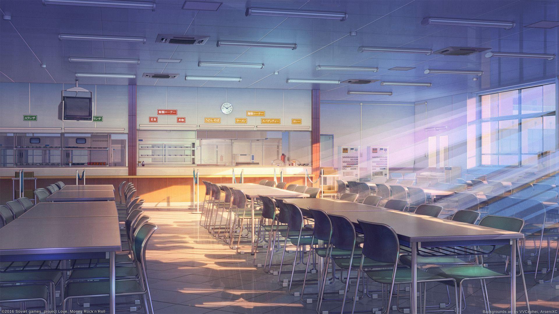 Anime Classroom Empty Classroom HD wallpaper  Pxfuel