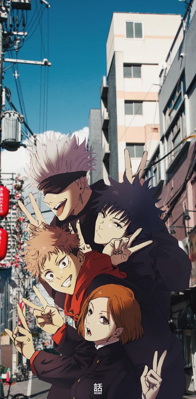 630x1280 Jujutsu kaisen wallpaper