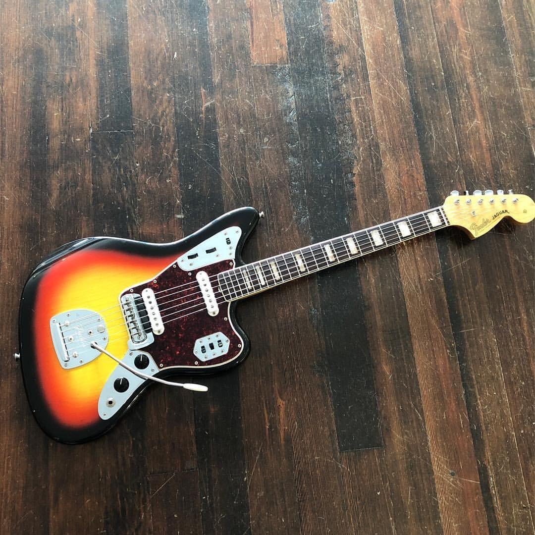 1080x1080 just in! Super clean 1966 Fender Jaguar in its original sunburst finish. Love those blocks and binding! Available soon at. Fender jaguar, Guitar, Vintage guitars