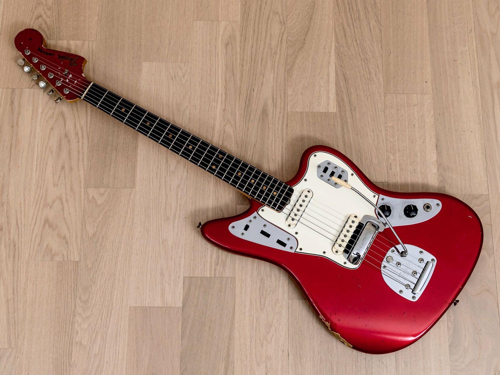 1600x1200 Fender Jaguar Vintage Offset Electric Guitar Candy Apple Red, 100% Original