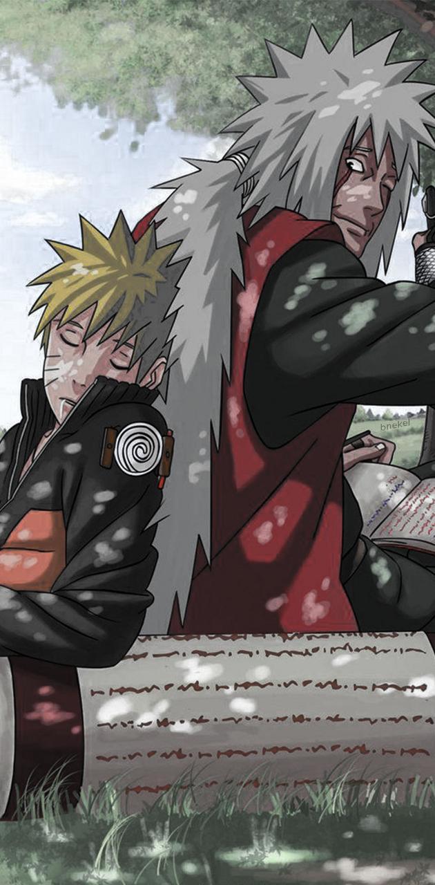 630x1280 Naruto & Jiraiya wallpaper