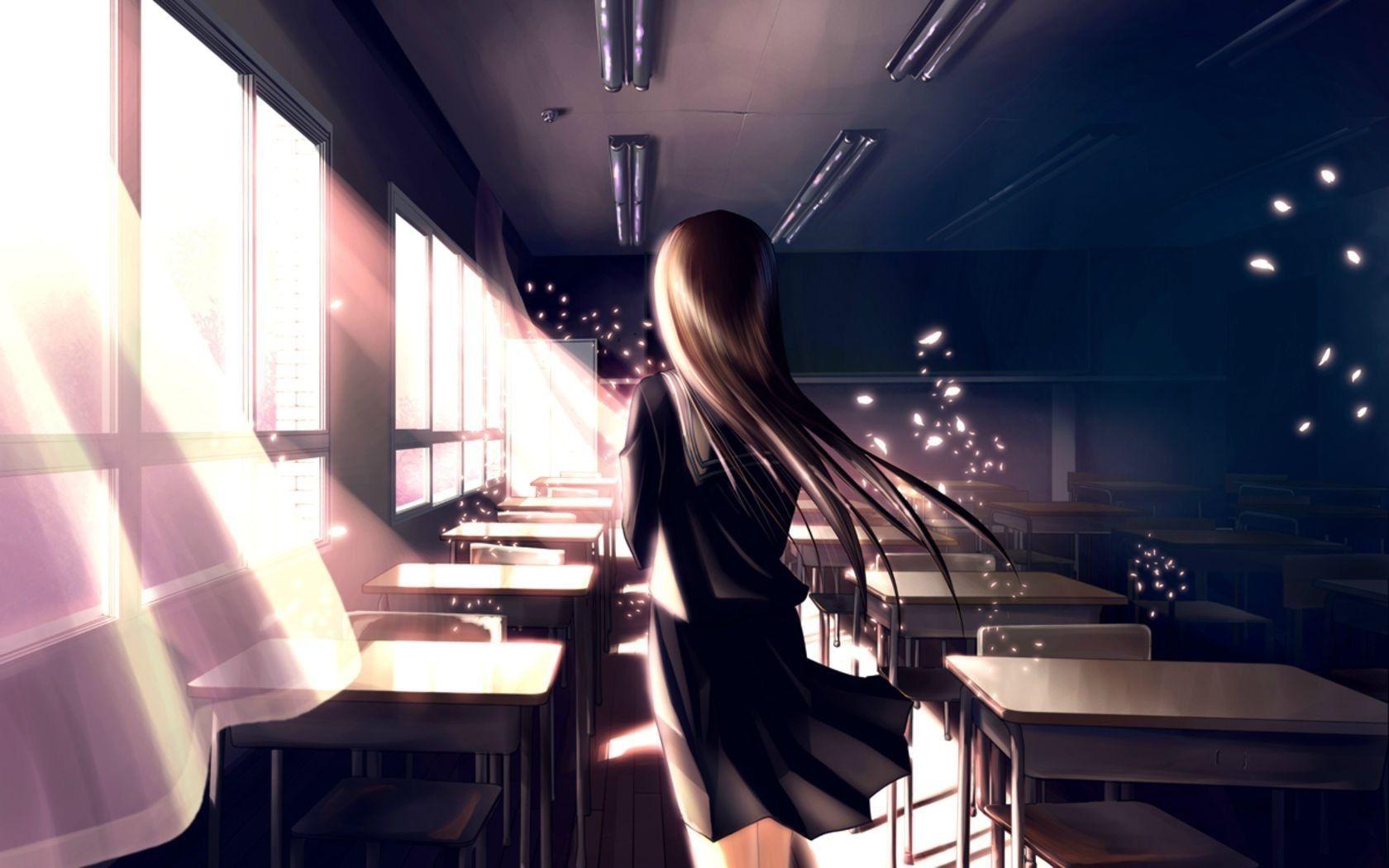 Anime School Wallpapers - Top Free Anime School Backgrounds -  WallpaperAccess