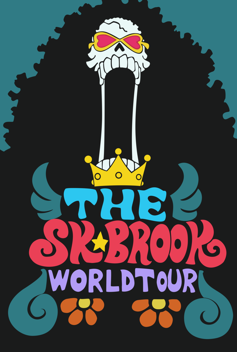 900x1335 Soul King World Tour Poster- New World. Brooks one piece, One piece wallpaper iphone, One piece theme