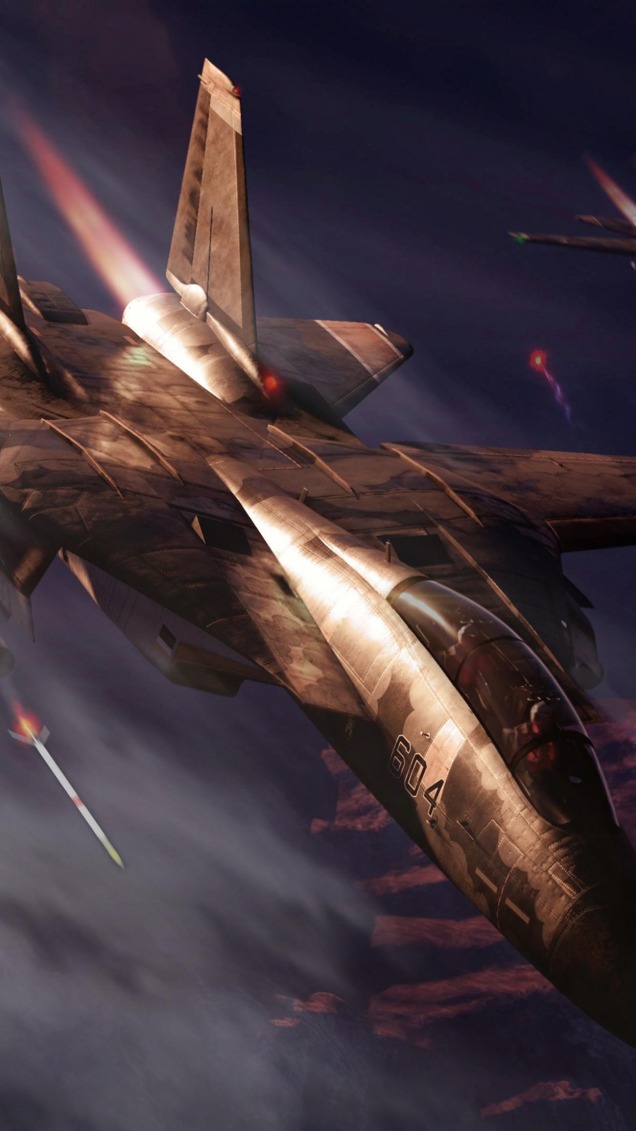 1242x2208 The 5th Tactical Fighter Squadron Gault Team. Ace Combat 3D Desktop HD Wallpaper