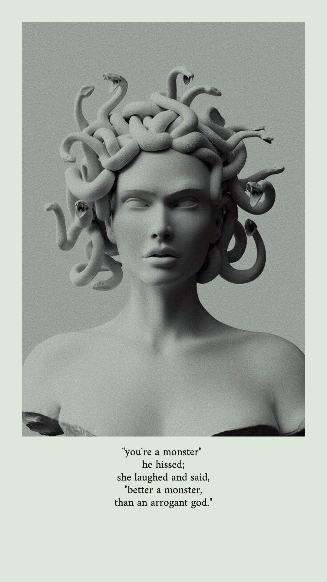 1080x1920 medusa :). Greek mythology art, Aesthetic art, Mythology art