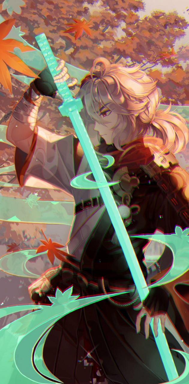 630x1280 Kaedehara Kazuha wallpaper