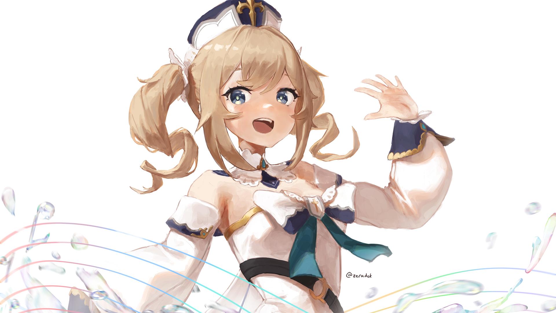 1920x1080 zeradok genshin impact barbara (genshin impact) dress wallpaper