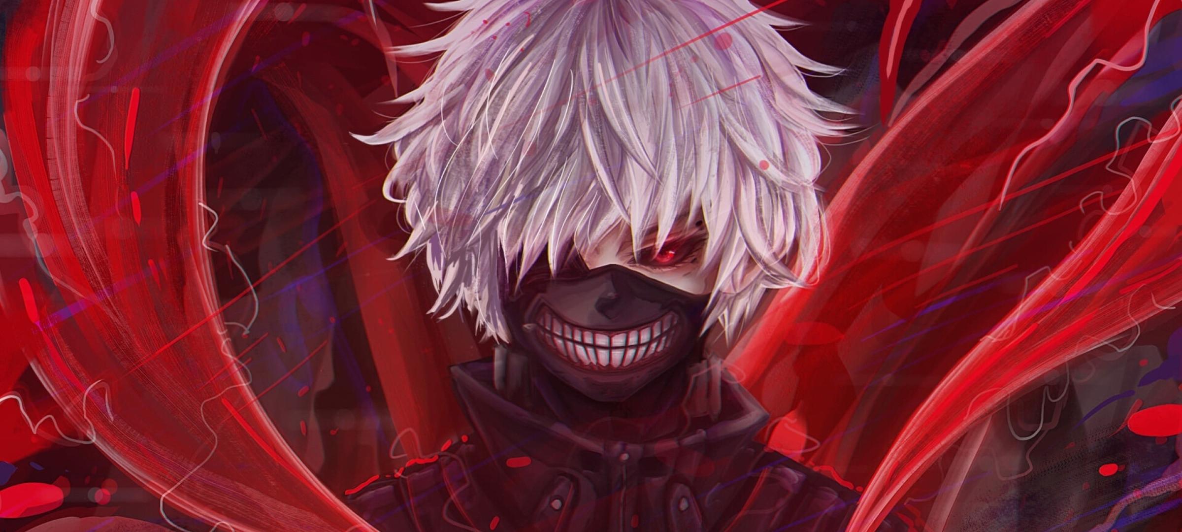 2400x1080 Ken Kaneki Art Tokyo Ghoul 2400x1080 Resolution Wallpaper, HD Anime 4K Wallpaper, Image, Photo and Background