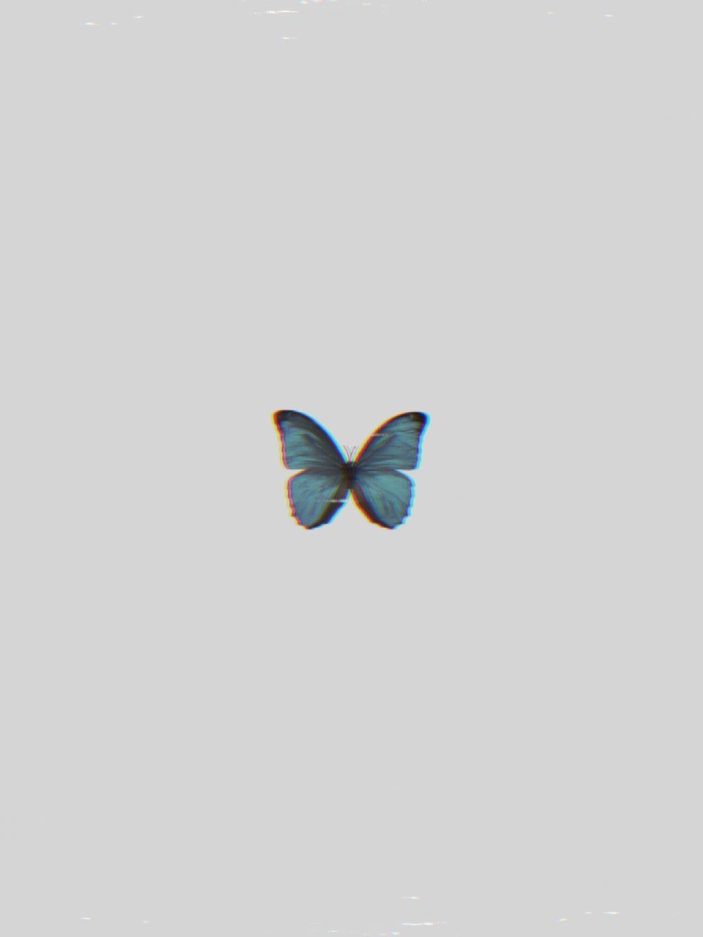 1024x1365 Free download Blue Butterfly Wallpaper Aesthetic