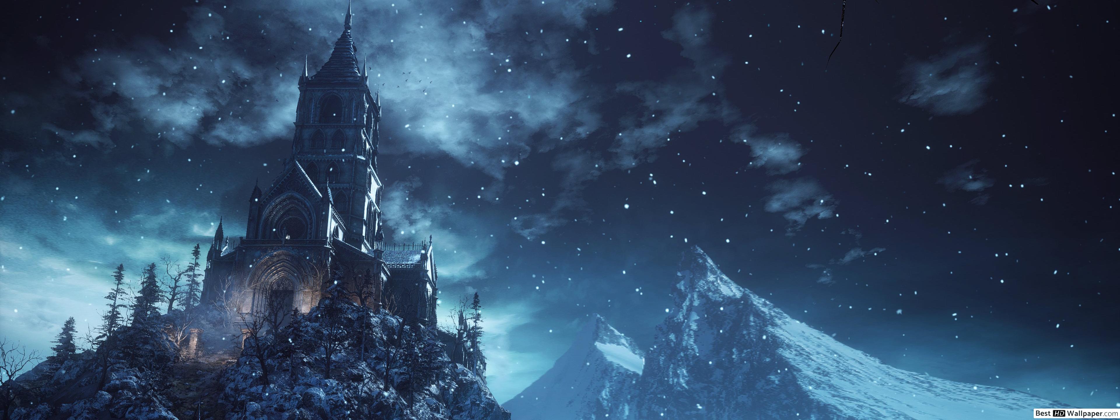 3840x1440 Dark Souls Dual Screen Wallpaper