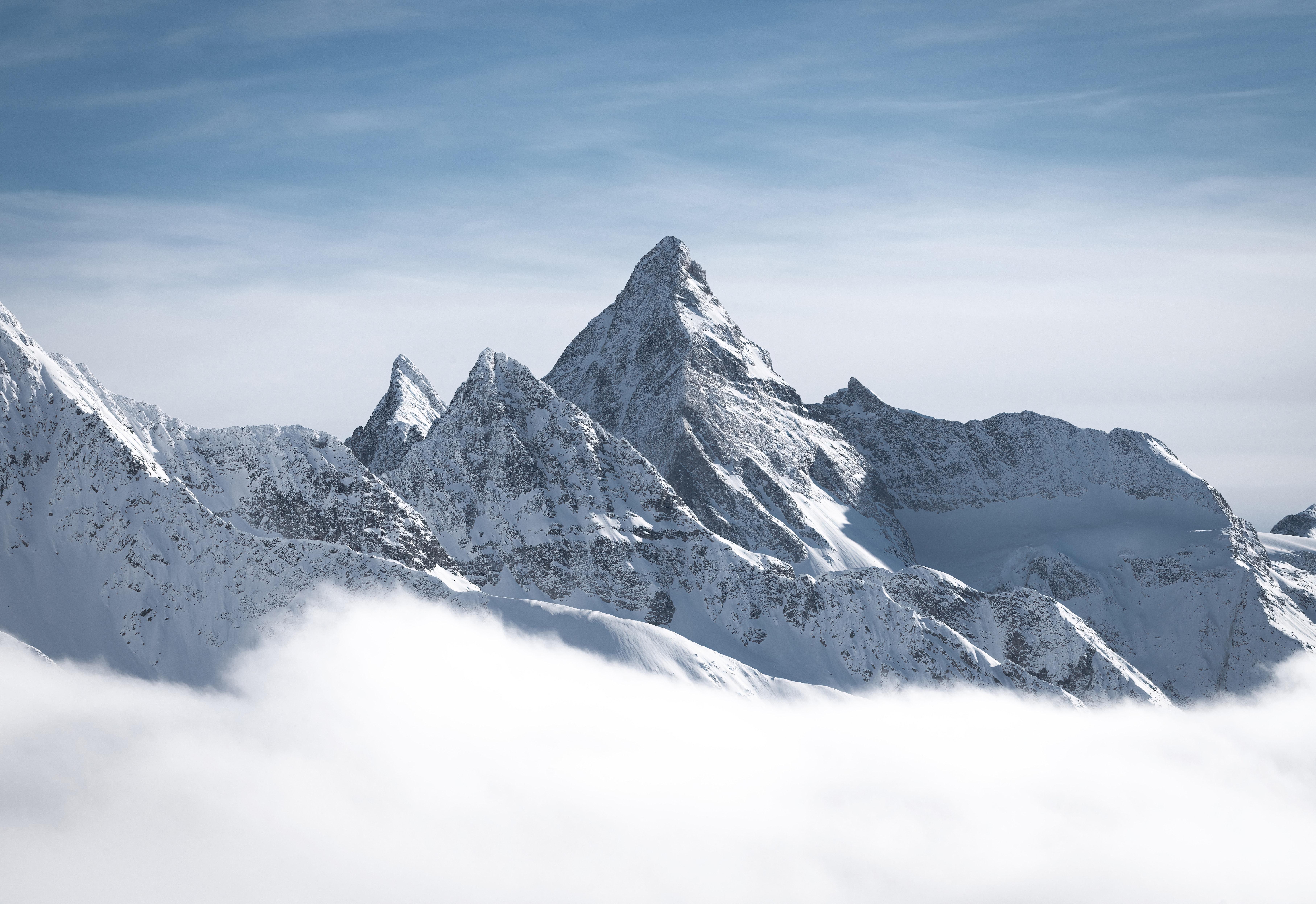 7258x4987 Photography Nature Landscape Mountains Snow Peak Canada White Paramount Wallpaper:7258x4987