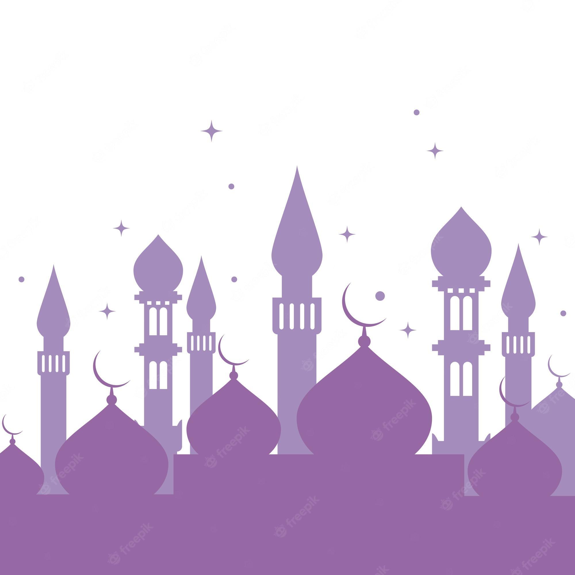 2000x2000 Premium Vector. Islamic wallpaper mosque icon vector template