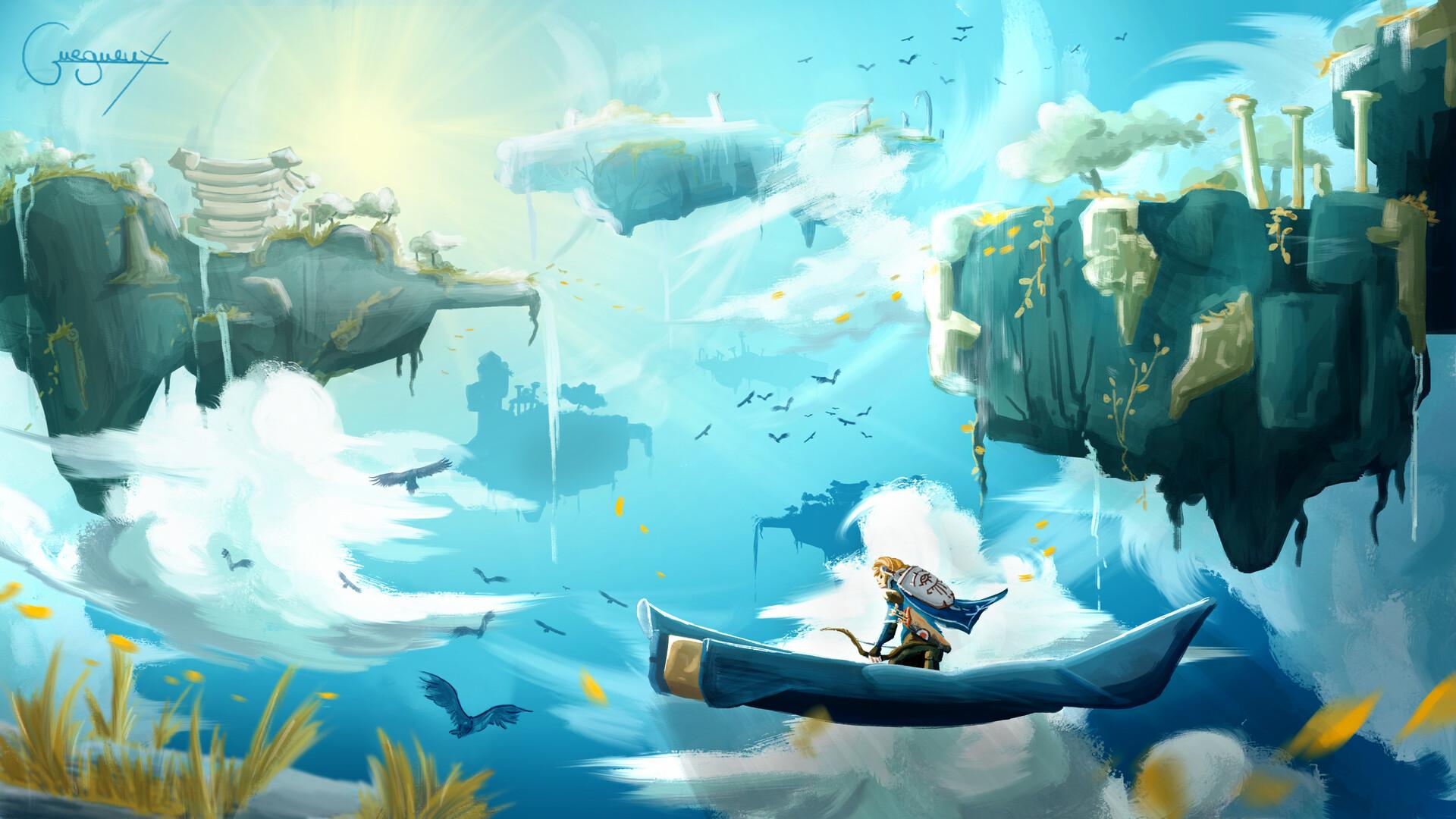 1920x1080 The Legend of Zelda: Tears of the Kingdom HD Wallpaper by Jérémy Tioulong