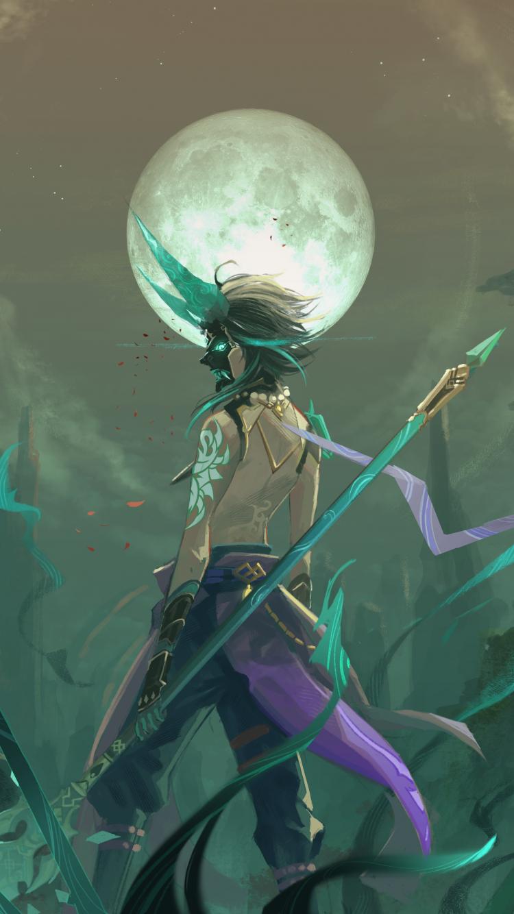 750x1334 Download wallpaper 750x1334 xiao, genshin impact, online game, artwork, iphone iphone 750x1334 HD background, 26834