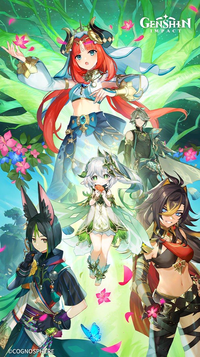 675x1200 Genshin Impact Morn a Thousand Roses Brings wallpaper series is now available! Travelers can click on the link to download #GenshinImpact
