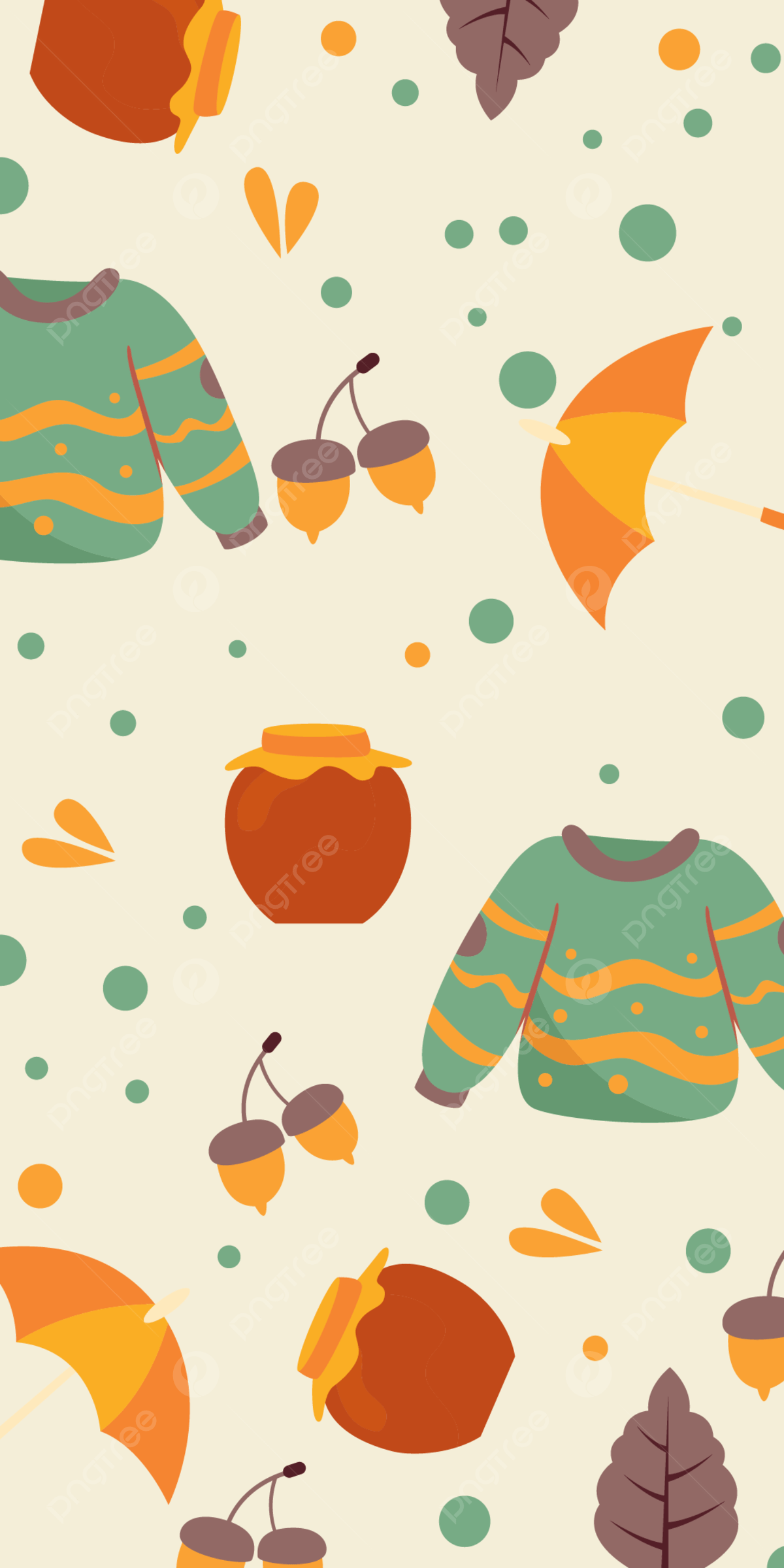 1200x2400 Free Autumn Pattern Cool Wallpaper Background, Autumn Vibes, Autumn Pattern, Free Wallpaper Background Image for Free Download