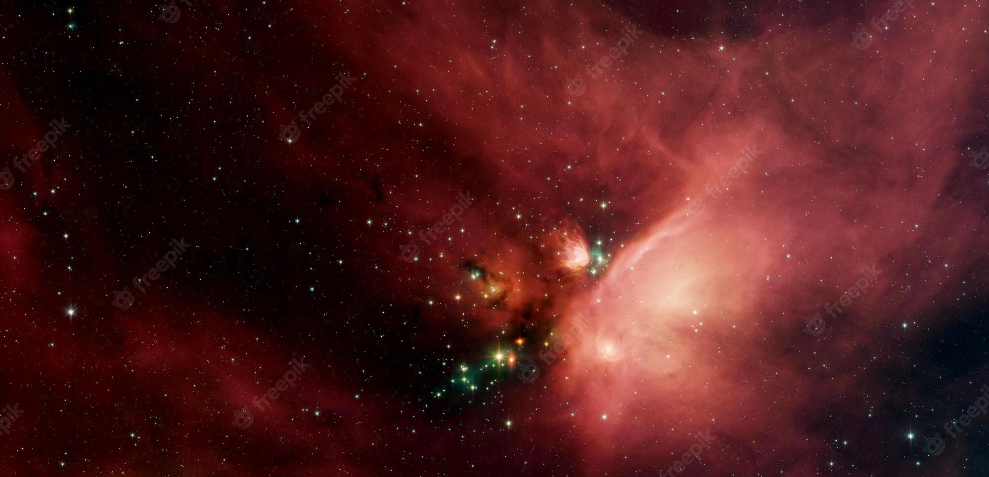 2000x965 Premium Photo. Colorful space background elements of this image furnished